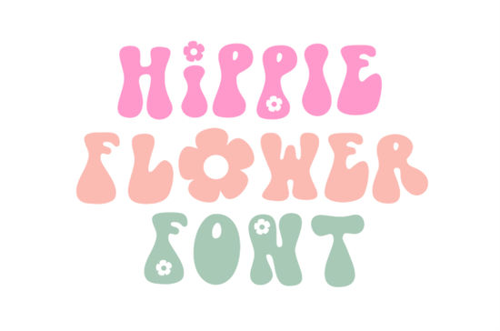 Hippie Flower Font